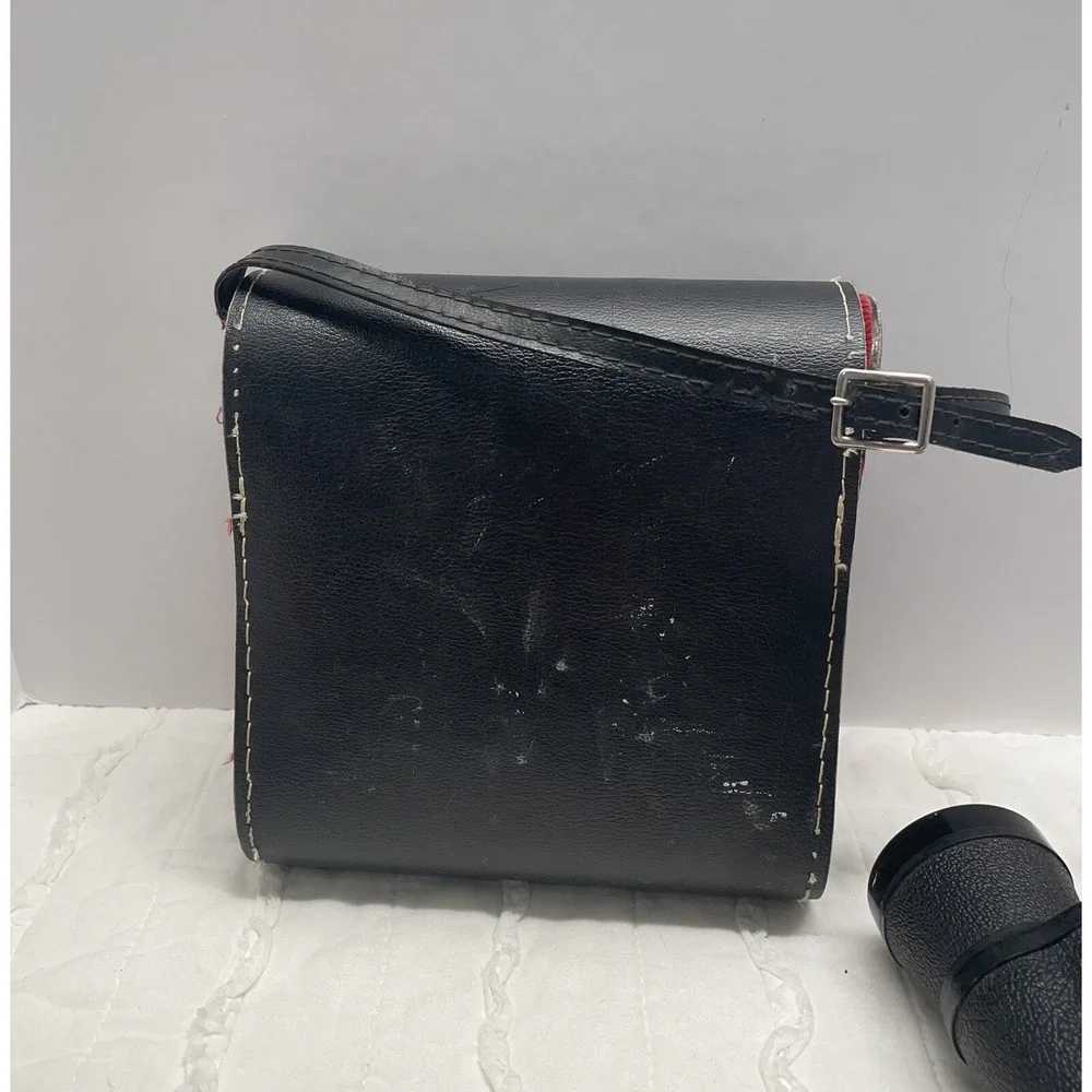 Vintage Crown Binoculars Coated Optics 7x35 With Leather Case